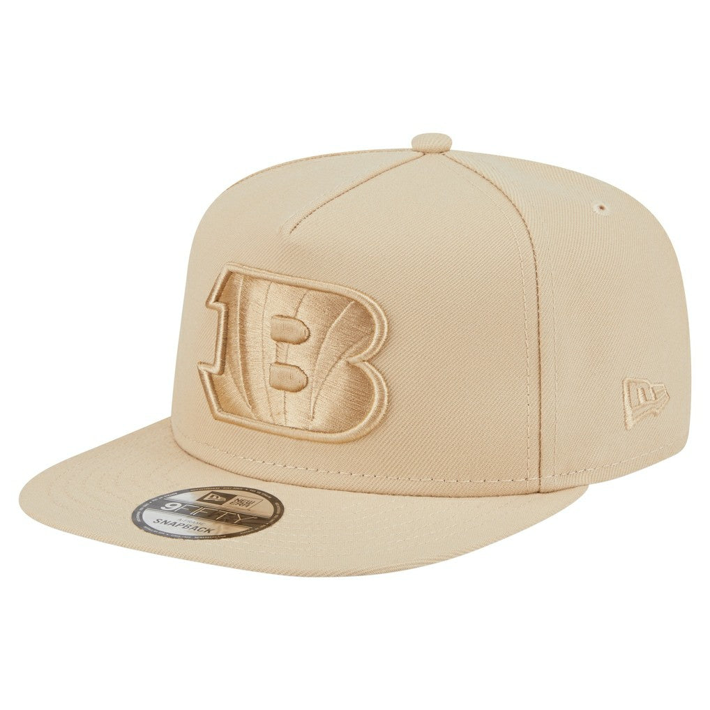 Cincinnati Bengals New Era Color Pack A-Frame 9FIFTY Snapback Hat Light Beige - NFL