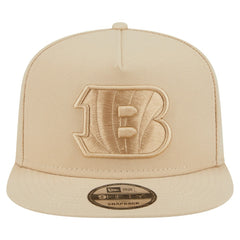 Cincinnati Bengals New Era Color Pack A-Frame 9FIFTY Snapback Hat Light Beige - NFL