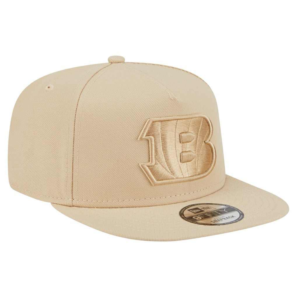 Cincinnati Bengals New Era Color Pack A-Frame 9FIFTY Snapback Hat Light Beige - NFL