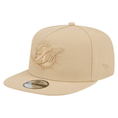 Miami Dolphins New Era Color Pack A-Frame 9FIFTY Snapback Hat Light Beige - NFL