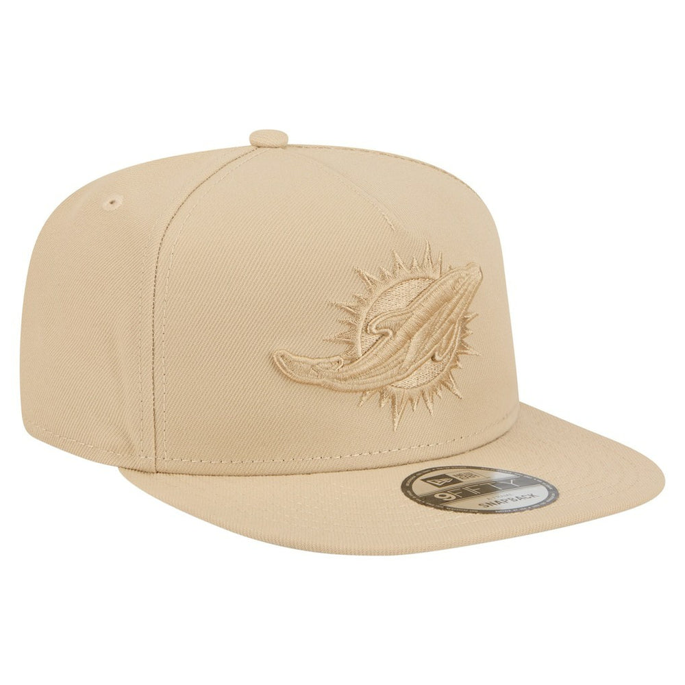 Miami Dolphins New Era Color Pack A-Frame 9FIFTY Snapback Hat Light Beige - NFL