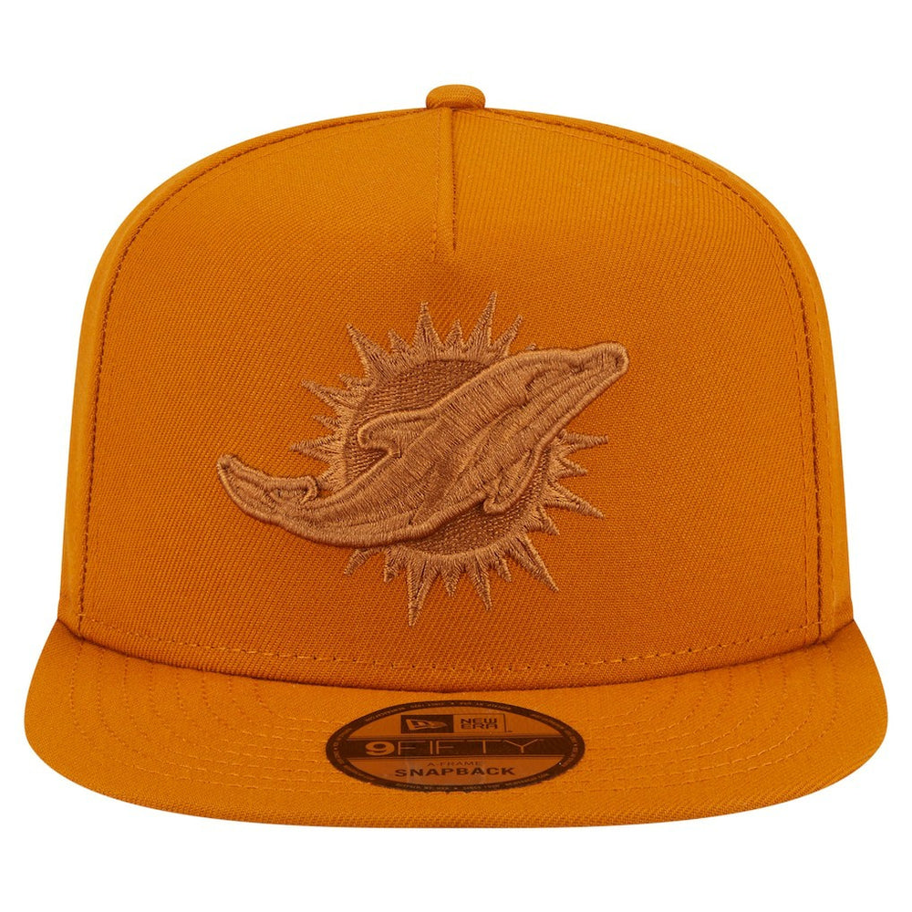 Miami Dolphins New Era Color Pack A-Frame 9FIFTY Snapback Hat Brown - NFL