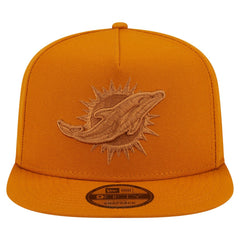 Miami Dolphins New Era Color Pack A-Frame 9FIFTY Snapback Hat Brown - NFL