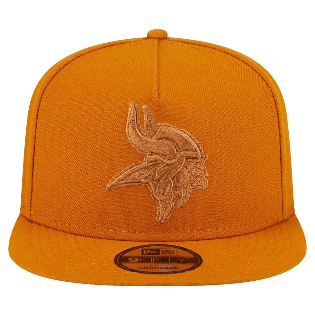 Minnesota Vikings New Era Color Pack A-Frame 9FIFTY Snapback Hat Brown - NFL