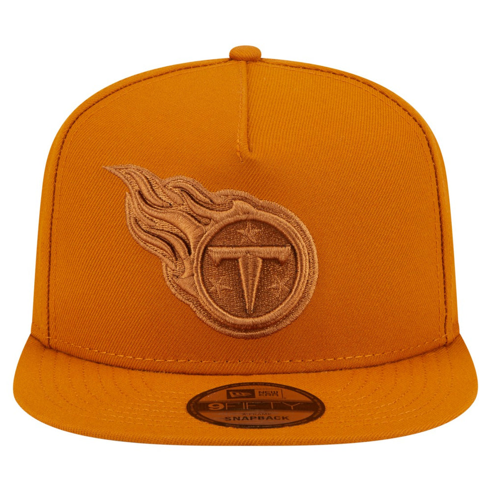 Tennessee Titans New Era Color Pack A-Frame 9FIFTY Snapback Hat Brown - NFL