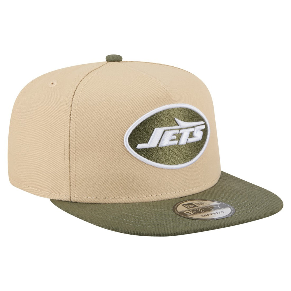 New York Jets New Era Color Pack A-Frame 9FIFTY Snapback Hat Khaki/Olive - NFL