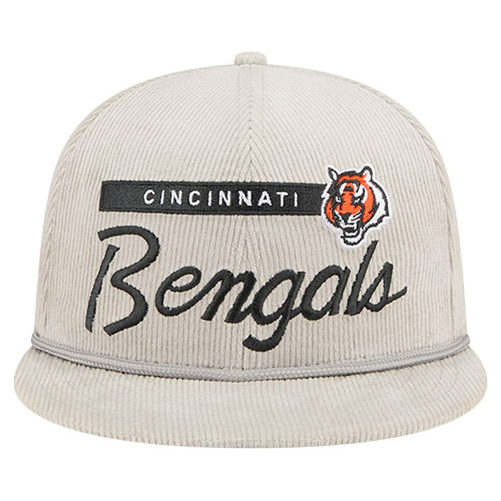 Cincinnati Bengals New Era Cord Rope Corduroy 9FIFTY Snapback Hat Gray - NFL