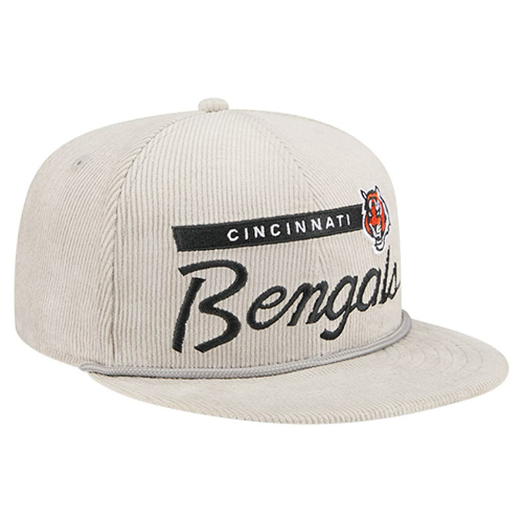 Cincinnati Bengals New Era Cord Rope Corduroy 9FIFTY Snapback Hat Gray - NFL