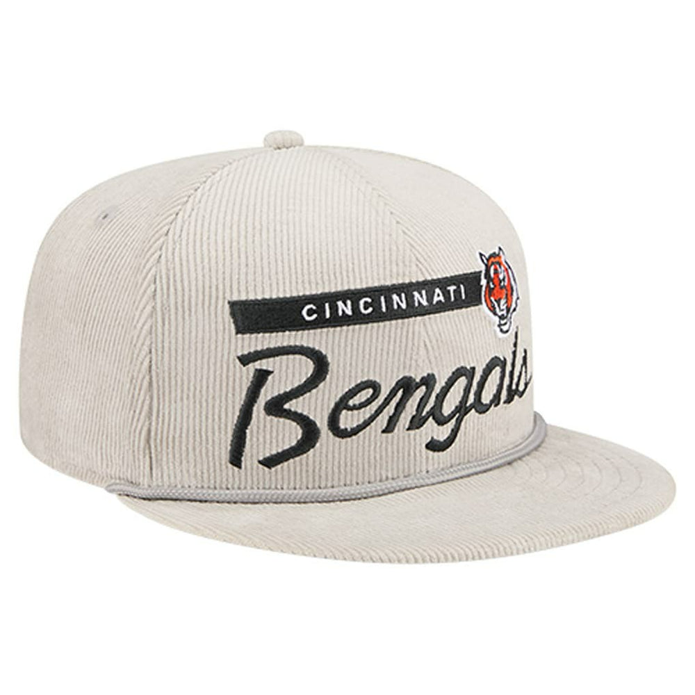 Cincinnati Bengals New Era Cord Rope Corduroy 9FIFTY Snapback Hat Gray - NFL