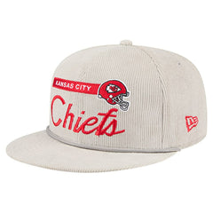Kansas City Chiefs New Era Cord Rope Corduroy 9FIFTY Snapback Hat Gray - NFL