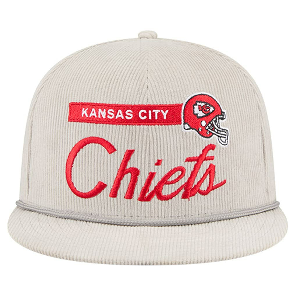 Kansas City Chiefs New Era Cord Rope Corduroy 9FIFTY Snapback Hat Gray - NFL