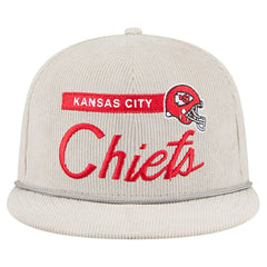 Kansas City Chiefs New Era Cord Rope Corduroy 9FIFTY Snapback Hat Gray - NFL