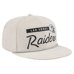 Las Vegas Raiders New Era Cord Rope Corduroy 9FIFTY Snapback Hat Gray - NFL