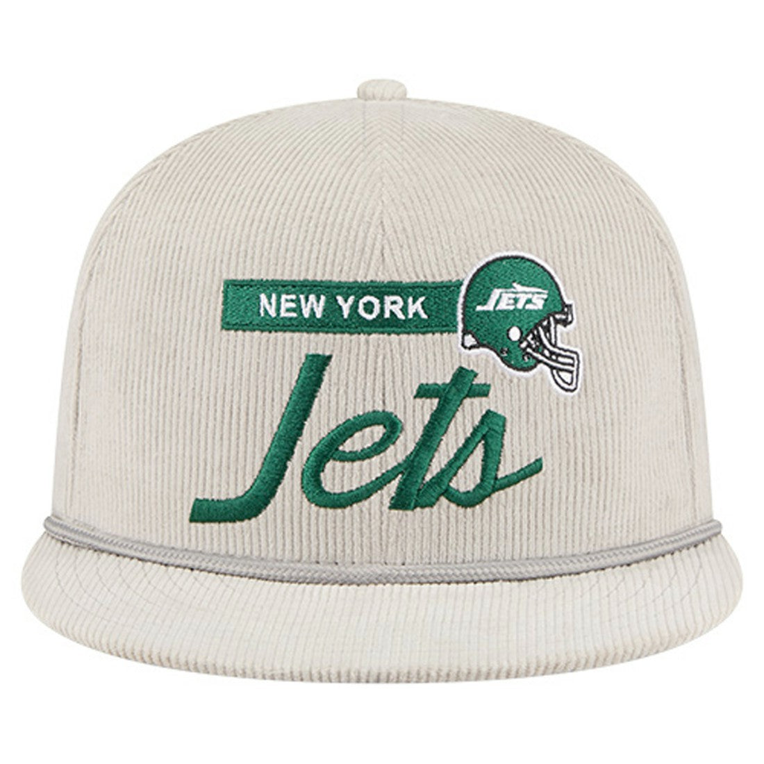 New York Jets New Era Cord Rope Corduroy 9FIFTY Snapback Hat Gray - NFL
