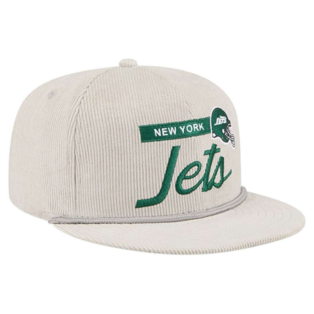 New York Jets New Era Cord Rope Corduroy 9FIFTY Snapback Hat Gray - NFL