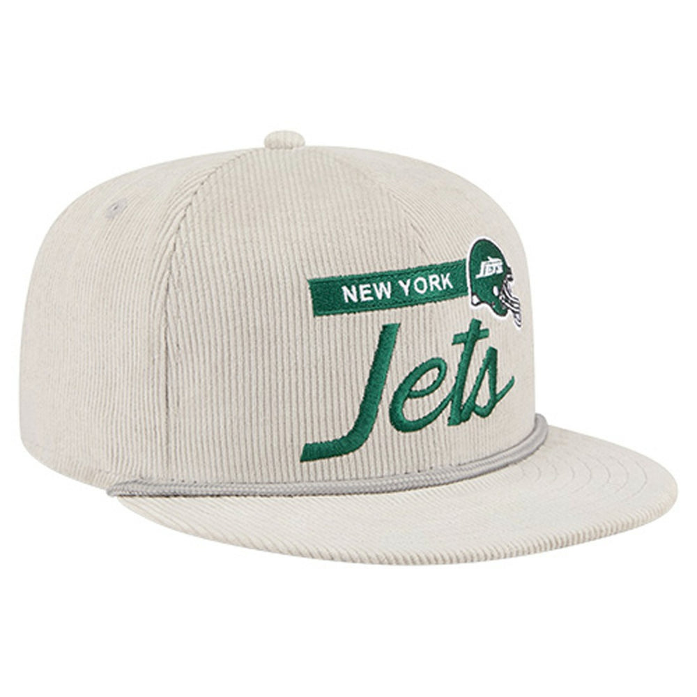New York Jets New Era Cord Rope Corduroy 9FIFTY Snapback Hat Gray - NFL