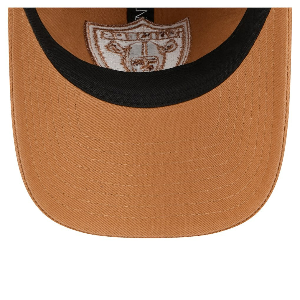 Las Vegas Raiders New Era Stamp 9TWENTY Adjustable Hat Brown - NFL