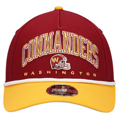 Washington Commanders New Era Youth Arch COOLERA 9FORTY A-Frame Adjustable Hat Burgundy/Gold - NFL