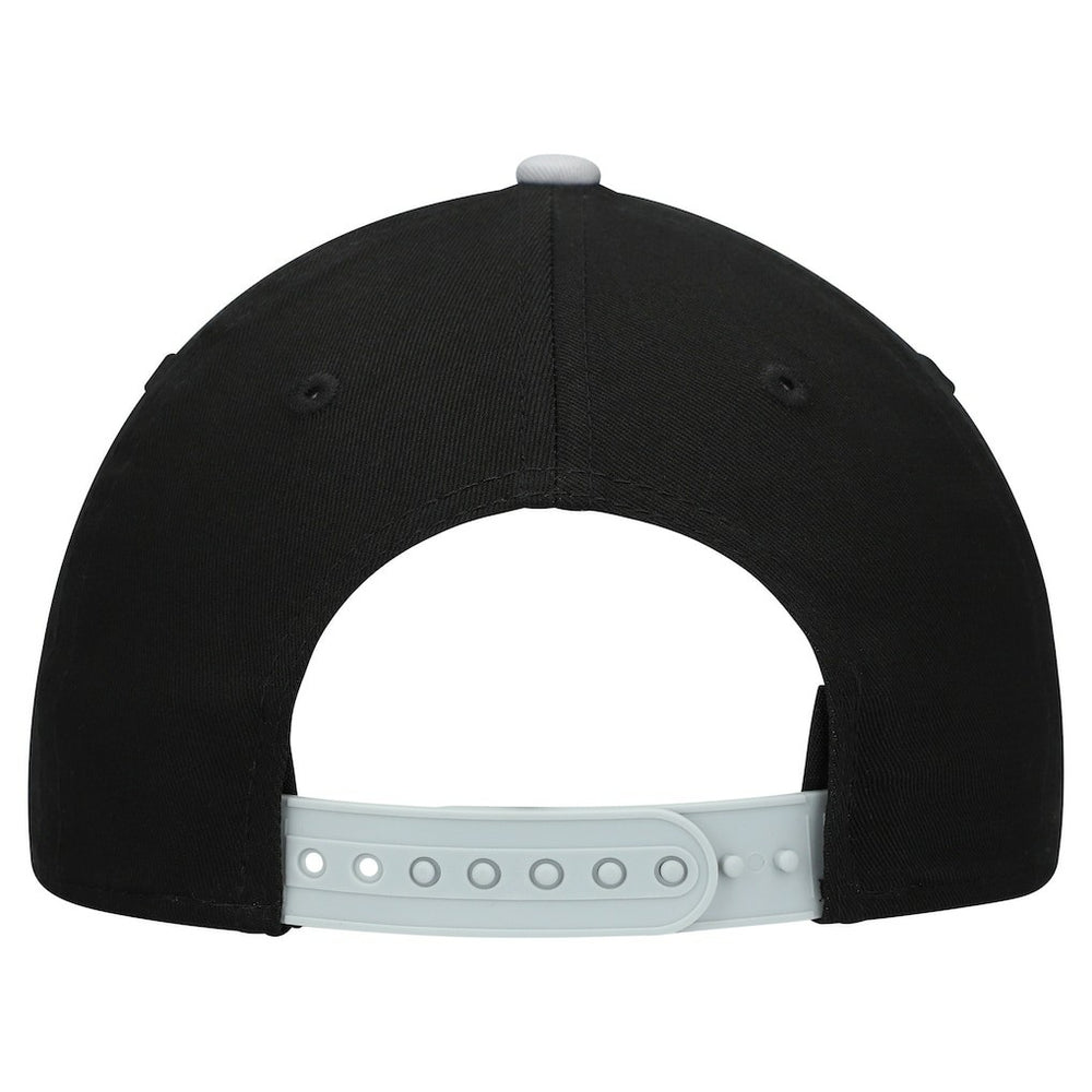 Las Vegas Raiders New Era Youth Arch COOLERA 9FORTY A-Frame Adjustable Hat Black/Silver - NFL