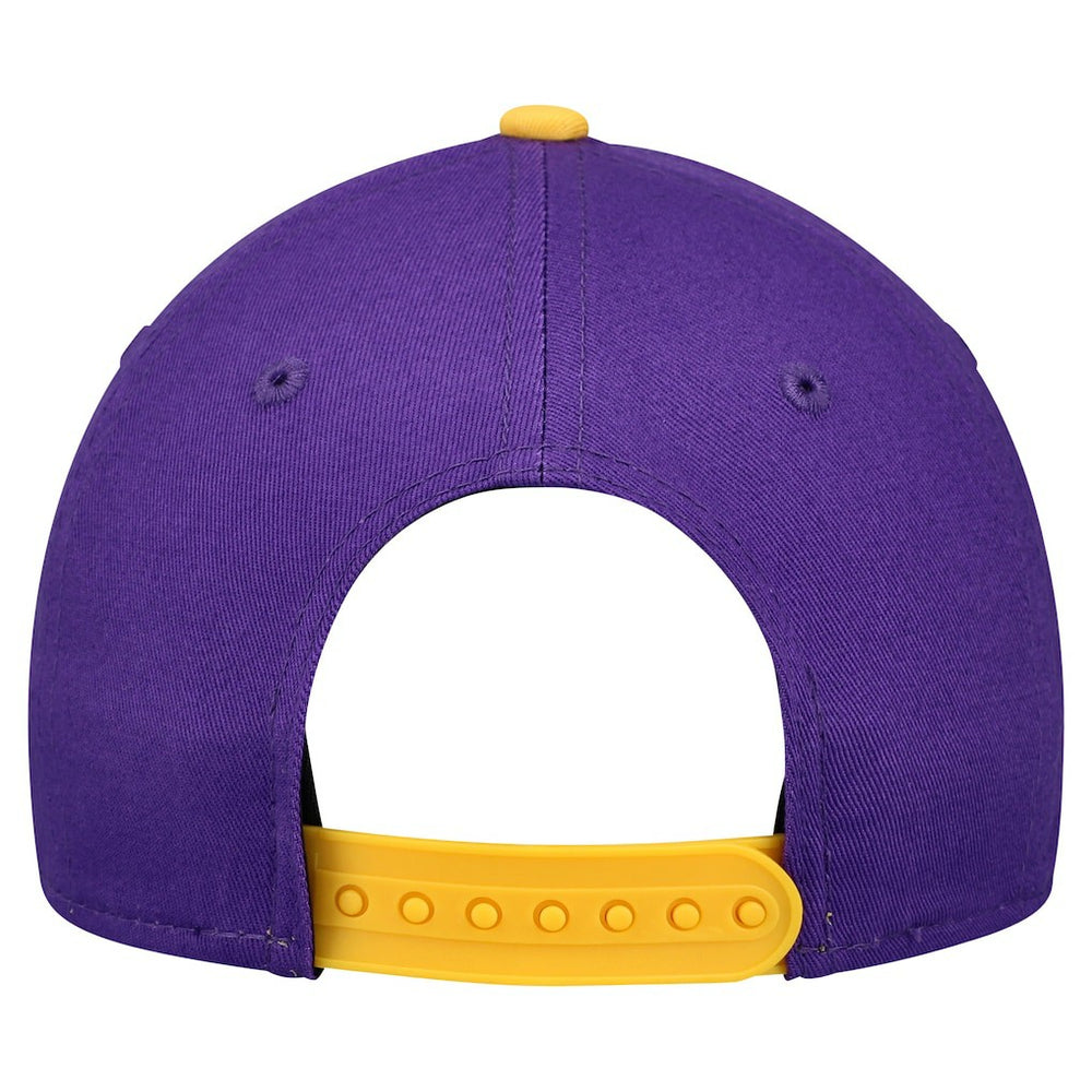 Minnesota Vikings New Era Youth Arch COOLERA 9FORTY A-Frame Adjustable Hat Purple/Gold - NFL