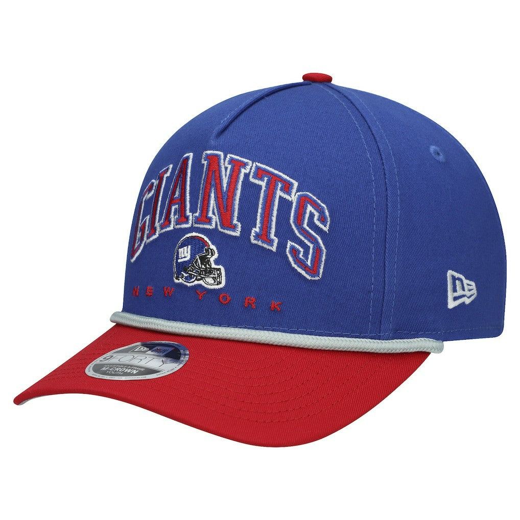 New York Giants New Era Youth Arch COOLERA 9FORTY A-Frame Adjustable Hat Royal/Red - NFL