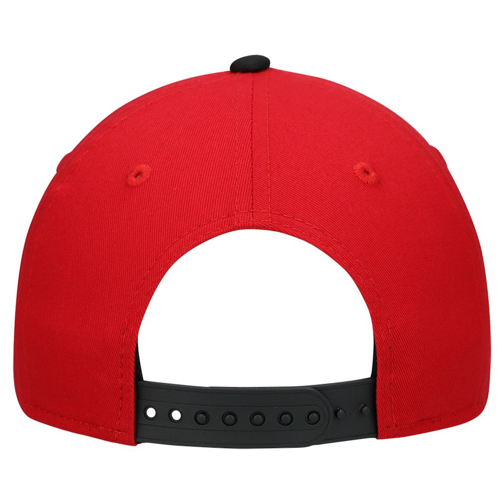 San Francisco 49ers New Era Youth Arch COOLERA 9FORTY A-Frame Adjustable Hat Scarlet/Black - NFL
