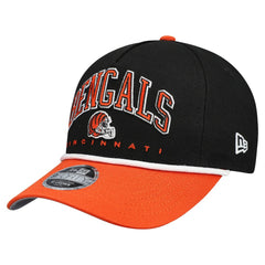Cincinnati Bengals New Era Youth Arch COOLERA 9FORTY A-Frame Adjustable Hat Black/Orange - NFL