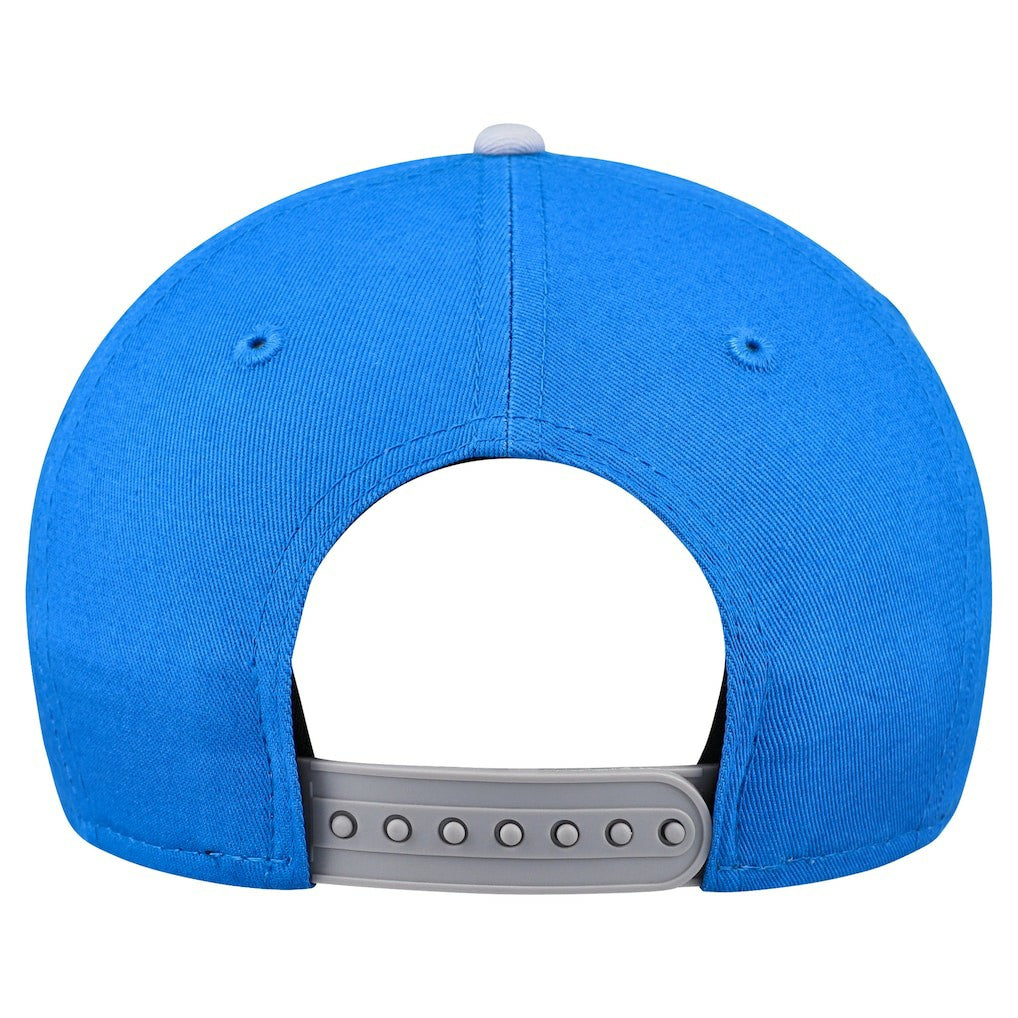 Detroit Lions New Era Youth Arch COOLERA 9FORTY A-Frame Adjustable Hat Blue/Gray - NFL