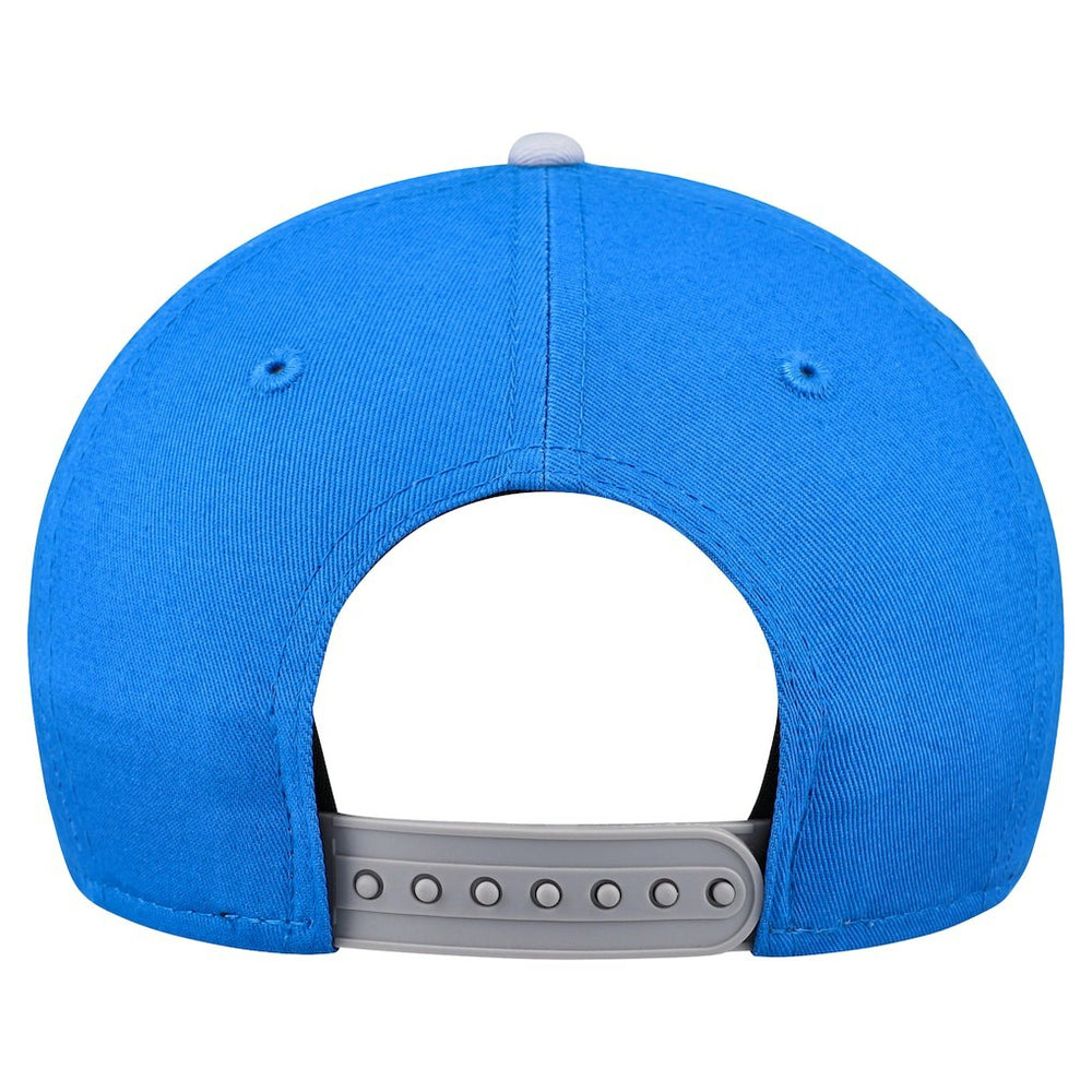 Detroit Lions New Era Youth Arch COOLERA 9FORTY A-Frame Adjustable Hat Blue/Gray - NFL