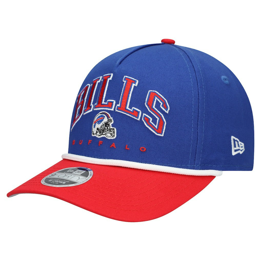 Buffalo Bills New Era Youth Arch COOLERA 9FORTY A-Frame Adjustable Hat Royal/Red - NFL