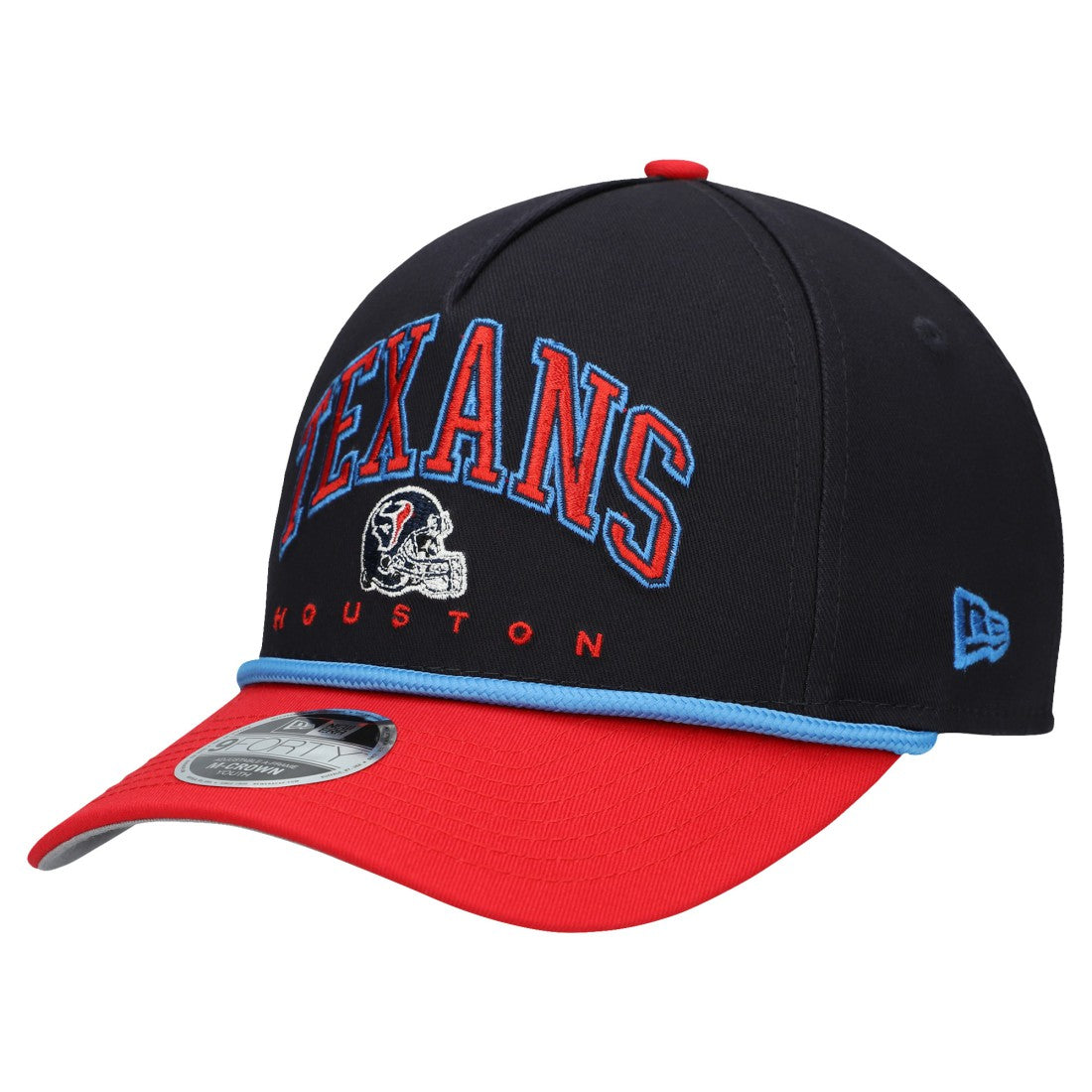 Houston Texans New Era Youth Arch COOLERA 9FORTY A-Frame Adjustable Hat Navy/Red - NFL