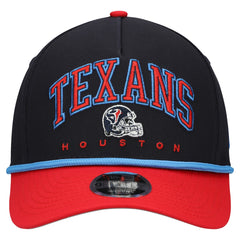 Houston Texans New Era Youth Arch COOLERA 9FORTY A-Frame Adjustable Hat Navy/Red - NFL