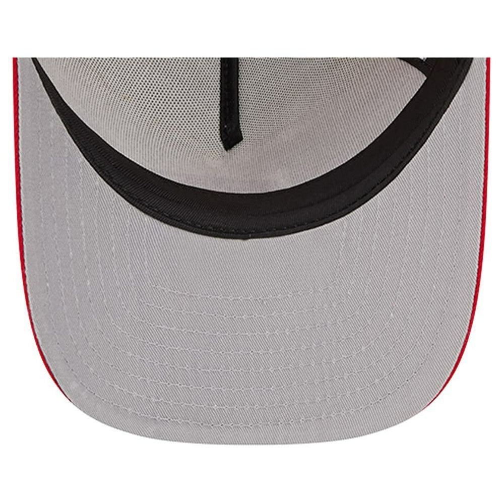 San Francisco 49ers New Era Youth Banner 9FIFTY A-Frame Adjustable Trucker Hat Cream/Scarlet - NFL