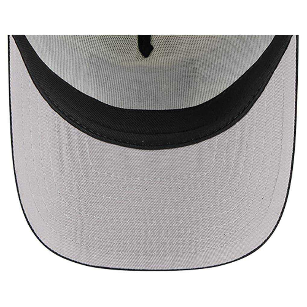 Las Vegas Raiders New Era Youth Banner 9FIFTY A-Frame Adjustable Trucker Hat Cream/Black - NFL
