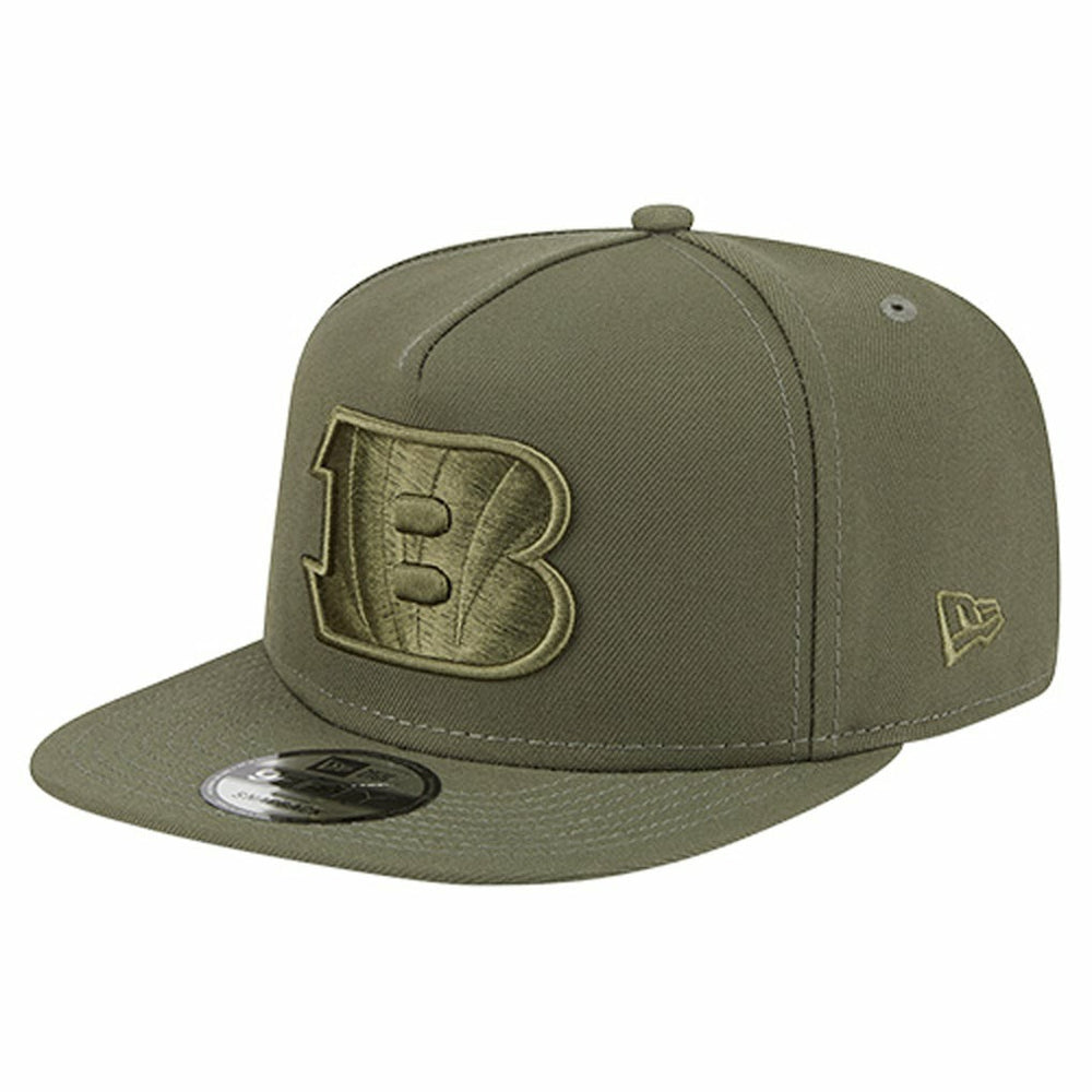 Cincinnati Bengals New Era Youth Color Pack A-Frame 9FIFTY Snapback Hat Olive - NFL