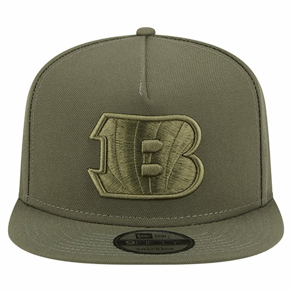 Cincinnati Bengals New Era Youth Color Pack A-Frame 9FIFTY Snapback Hat Olive - NFL