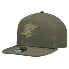 Miami Dolphins New Era Youth Color Pack A-Frame 9FIFTY Snapback Hat Olive - NFL