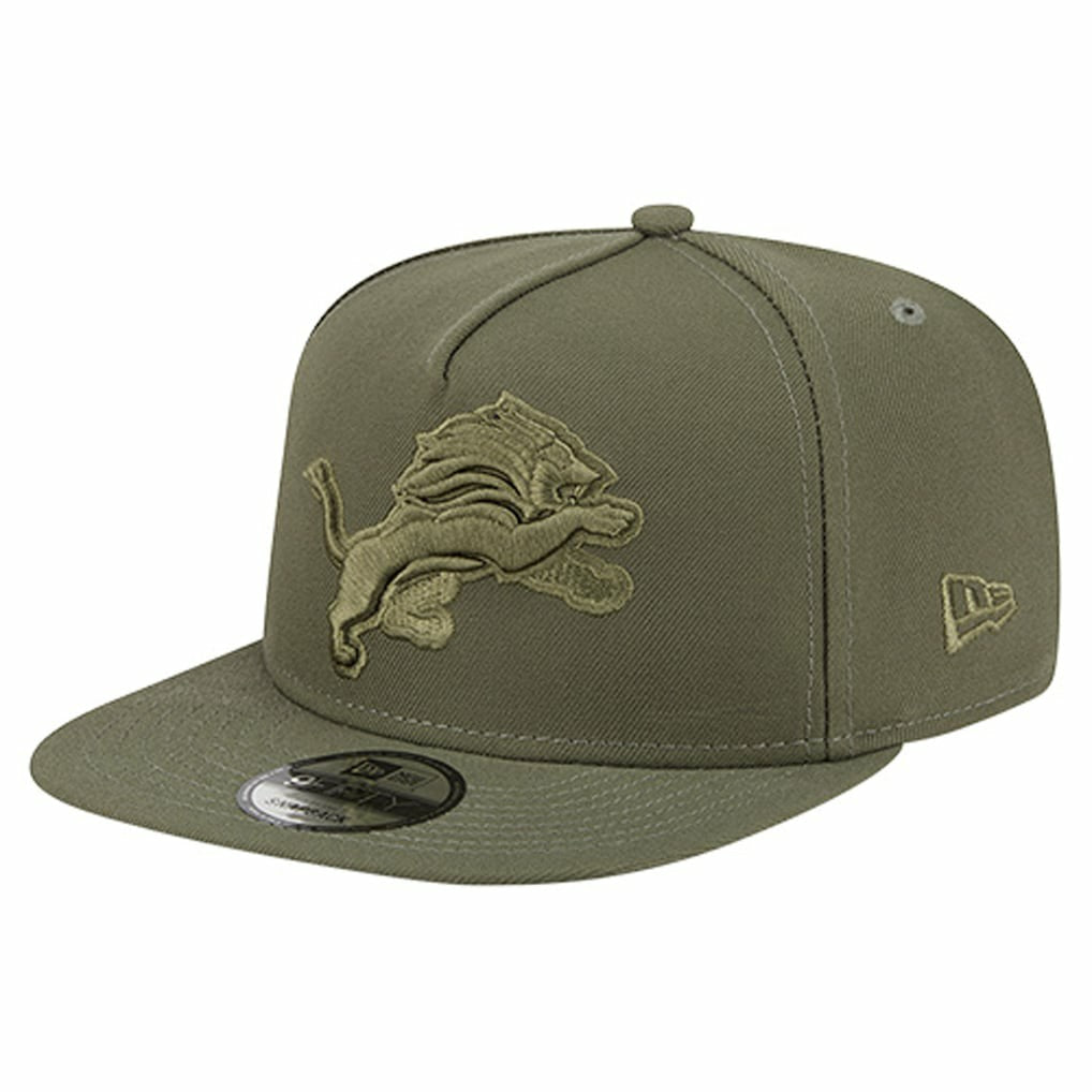 Detroit Lions New Era Youth Color Pack A-Frame 9FIFTY Snapback Hat Olive - NFL
