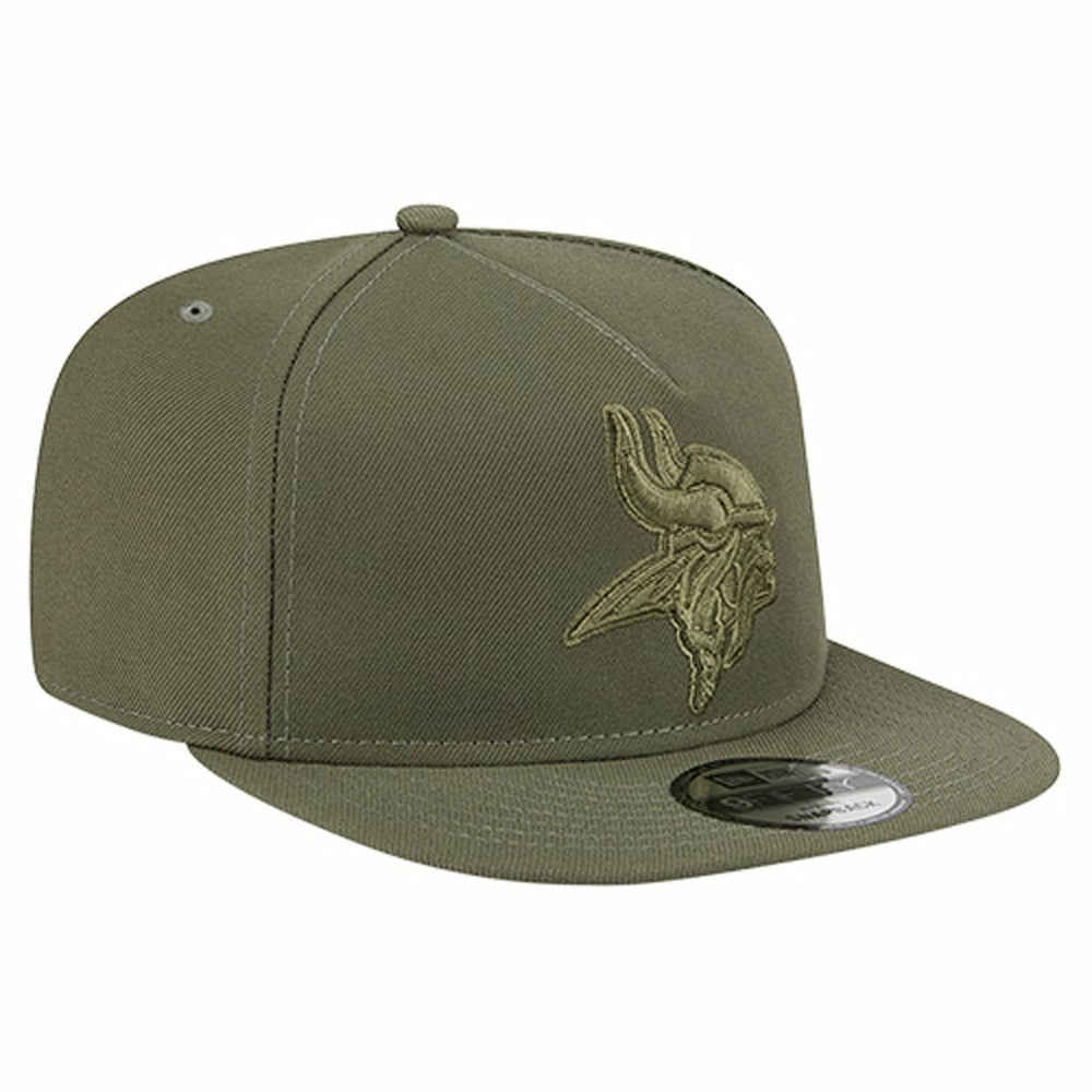 Minnesota Vikings New Era Youth Color Pack A-Frame 9FIFTY Snapback Hat Olive - NFL