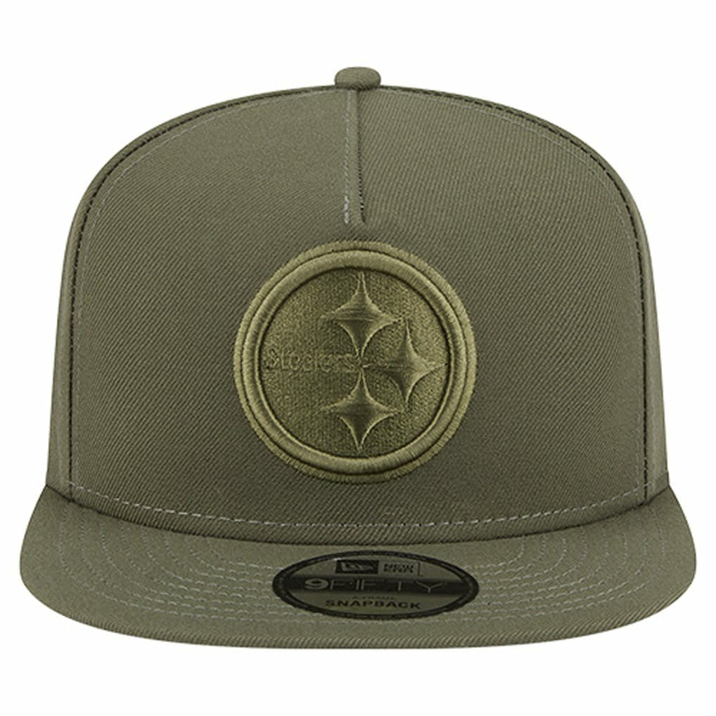 Pittsburgh Steelers New Era Youth Color Pack A-Frame 9FIFTY Snapback Hat Olive - NFL
