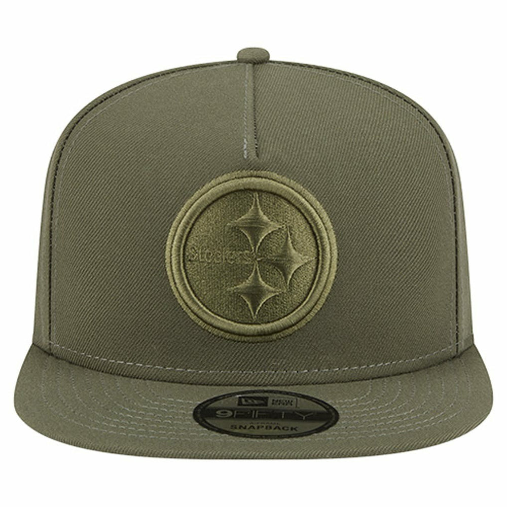 Pittsburgh Steelers New Era Youth Color Pack A-Frame 9FIFTY Snapback Hat Olive - NFL