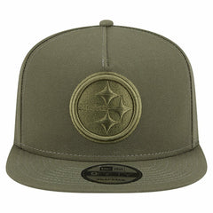 Pittsburgh Steelers New Era Youth Color Pack A-Frame 9FIFTY Snapback Hat Olive - NFL