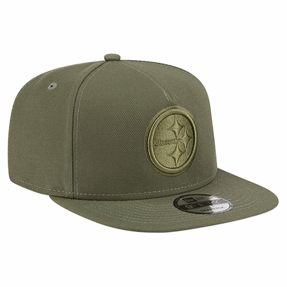 Pittsburgh Steelers New Era Youth Color Pack A-Frame 9FIFTY Snapback Hat Olive - NFL