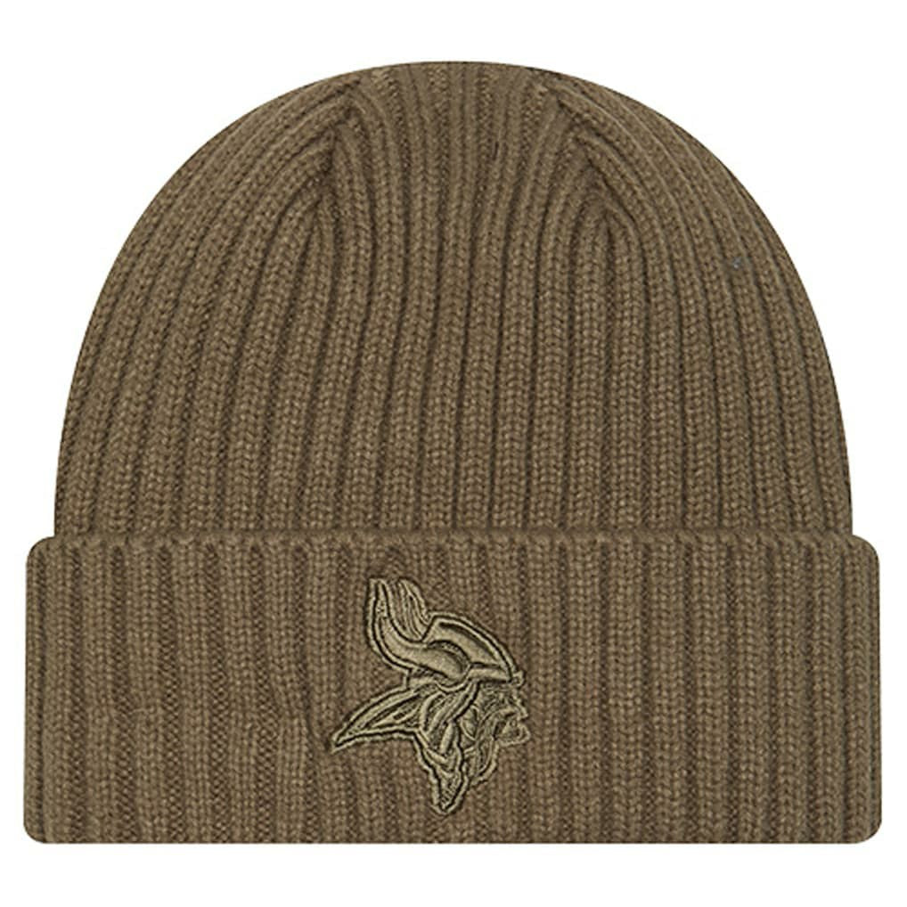 Minnesota Vikings New Era Youth Color Pack Cuffed Knit Hat Olive - NFL