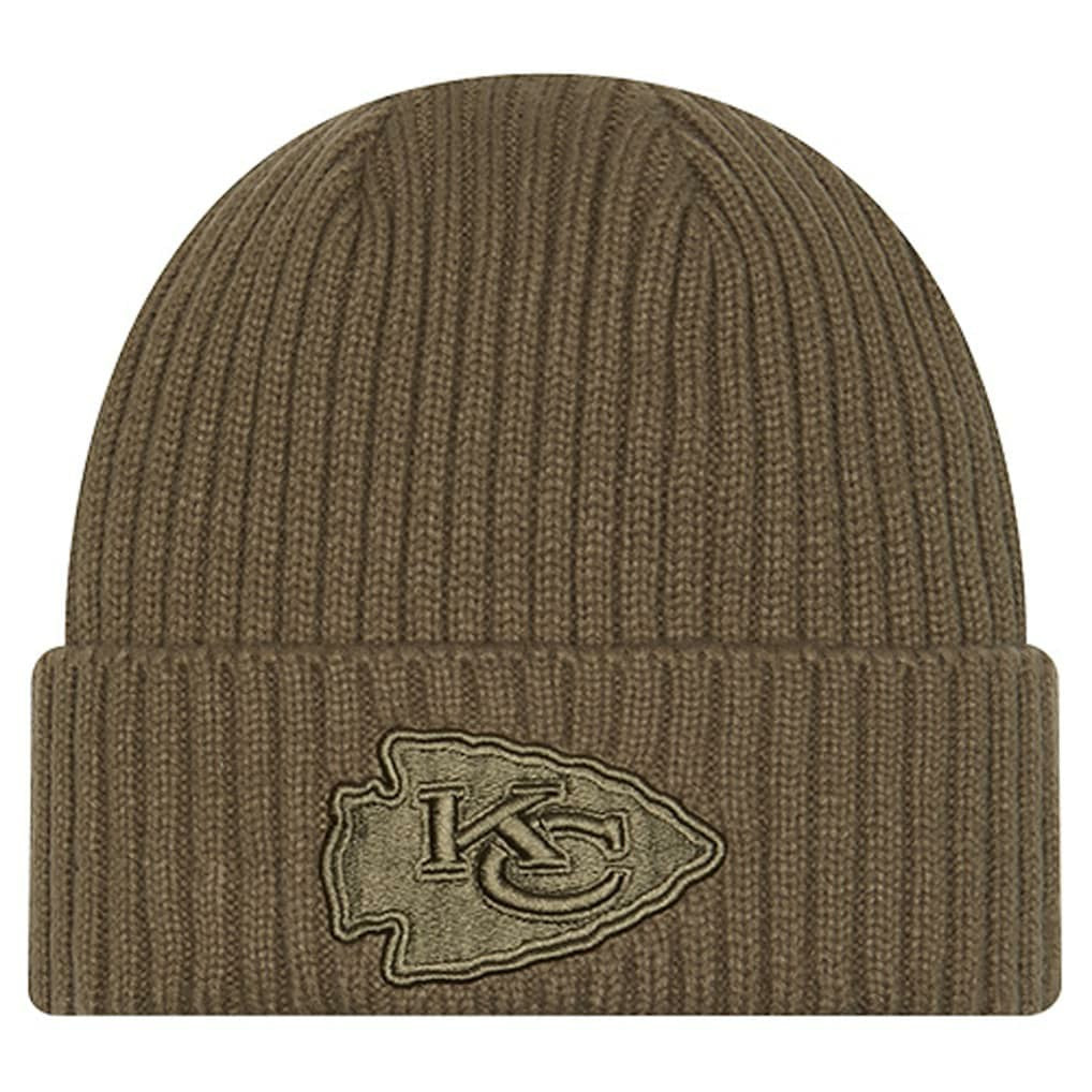 Kansas City Chiefs New Era Youth Color Pack Cuffed Knit Hat Olive - NFL