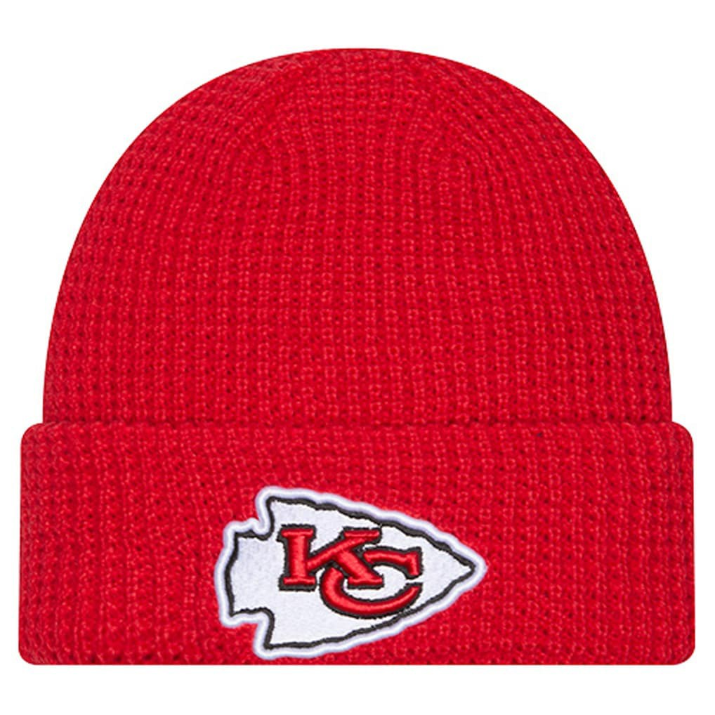 Kansas City Chiefs New Era Youth Waffle Cuffed Knit Hat Red - NFL