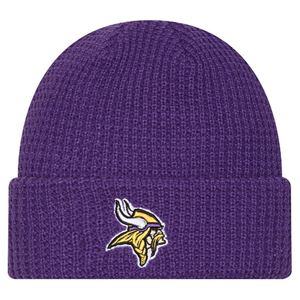 Minnesota Vikings New Era Youth Waffle Cuffed Knit Hat Purple - NFL