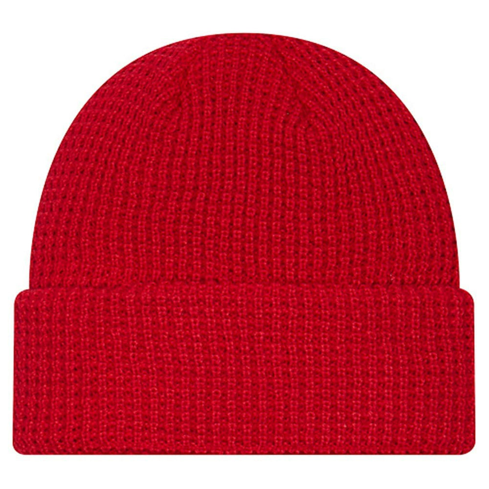 San Francisco 49ers New Era Youth Waffle Cuffed Knit Hat Scarlet - NFL
