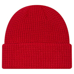 San Francisco 49ers New Era Youth Waffle Cuffed Knit Hat Scarlet - NFL