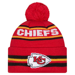 Kansas City Chiefs New Era Youth Classic Cuffed Knit Hat with Pom Red - NFL